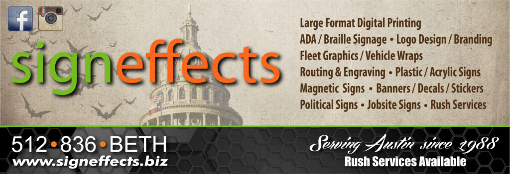 Digital Printing - Signs - Austin, TX - Sign effects